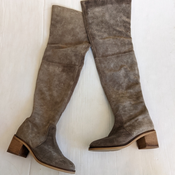 SEYCHELLES Anthropologie Overheard Over-The-Knee Suede Boots - Picture 12 of 14